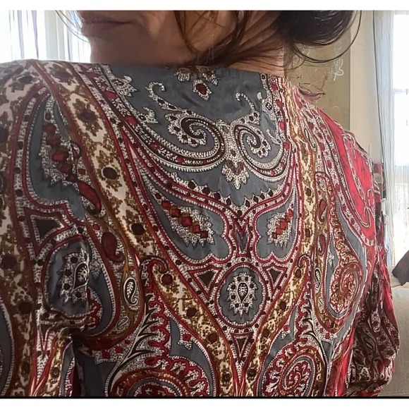 PLANET BLUE BLU MOON Romper Paisley Denim-esque BOHO Gypsy Beach XS/S fit - Picture 6 of 13